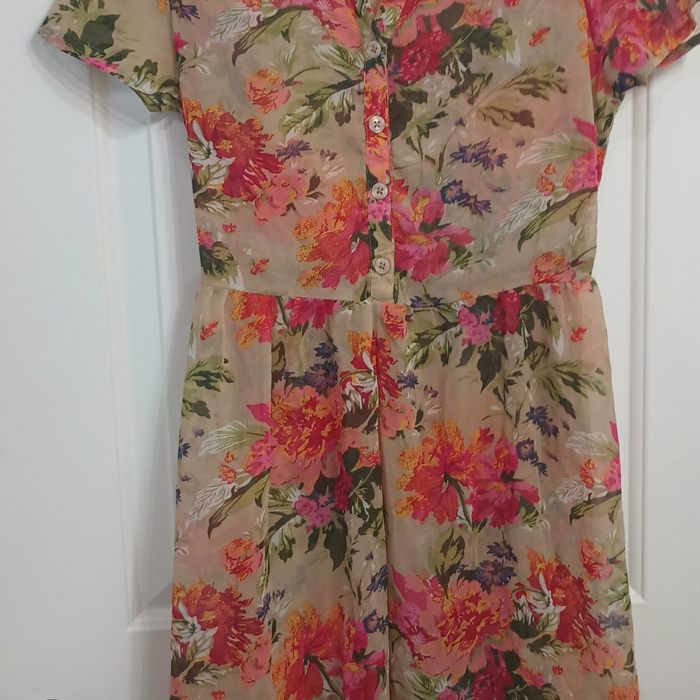 Band of Gypsies Vibrant Floral Dress